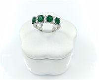 Anillo Crivelli Mujer in Oro blanco Smeraldo 1.32 Ct 000-5113NS - 000-5113NS